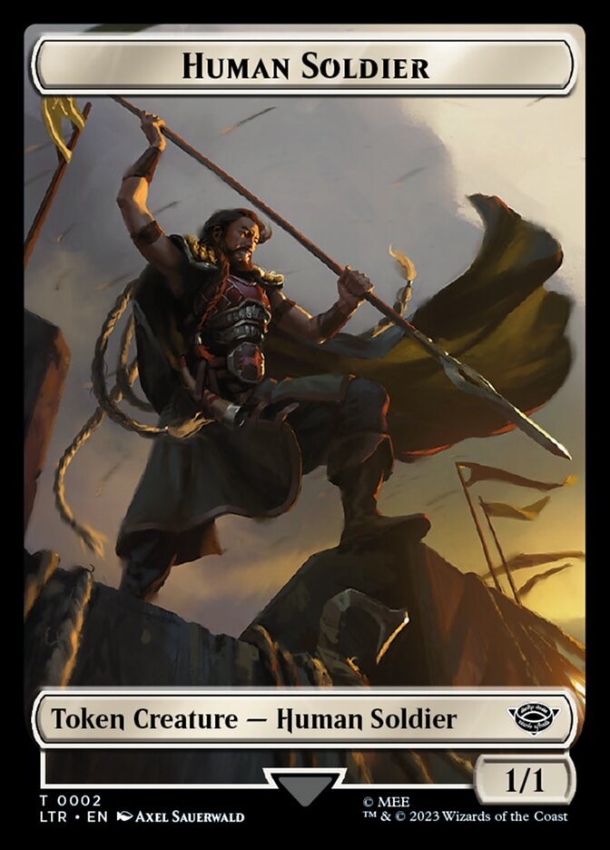 Human Soldier Token (02) [The Lord of the Rings: Tales of Middle-Earth Tokens] | Rook's Games and More