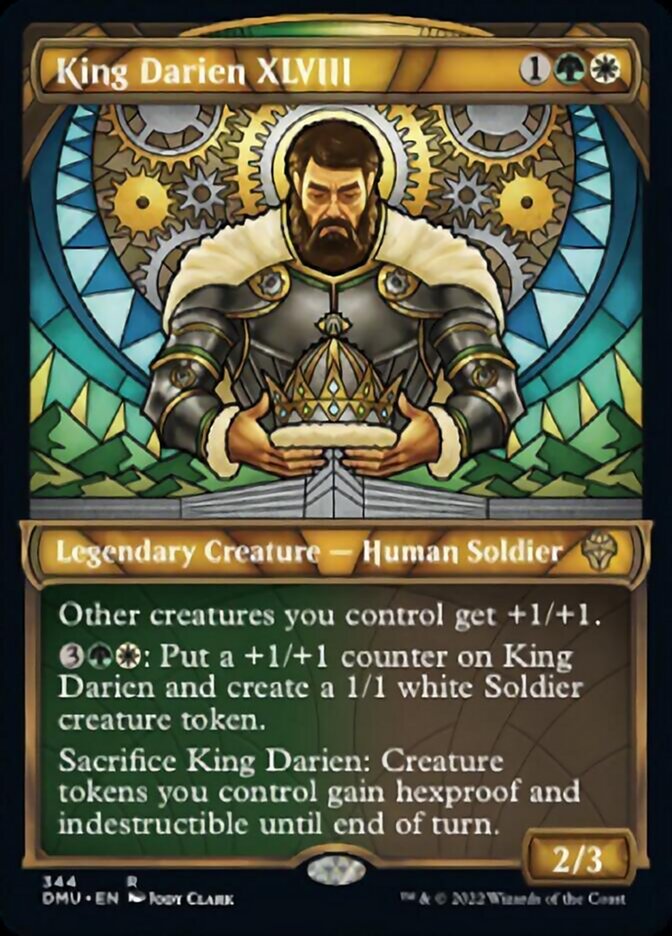 King Darien XLVIII (Showcase Textured) [Dominaria United] | Rook's Games and More