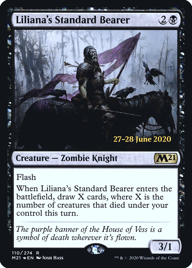 Liliana's Standard Bearer  [Core Set 2021 Prerelease Promos] | Rook's Games and More