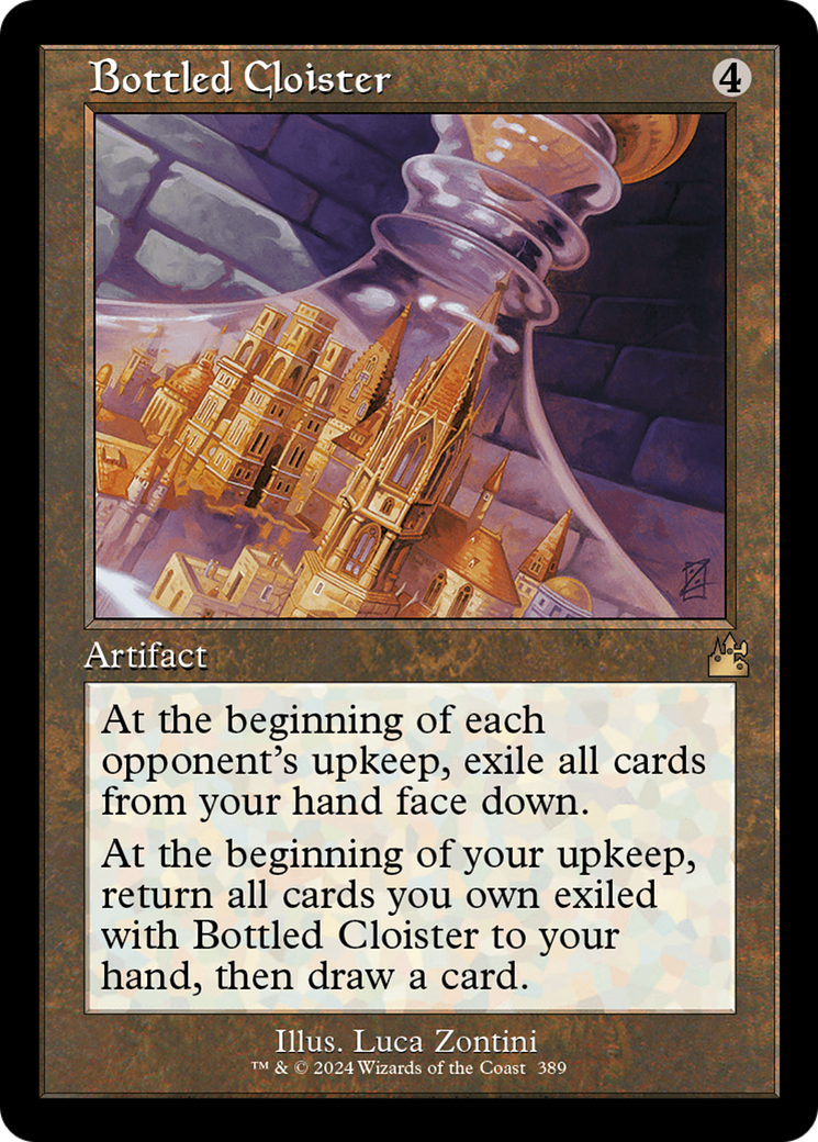 Bottled Cloister (Retro Frame) [Ravnica Remastered] | Rook's Games and More