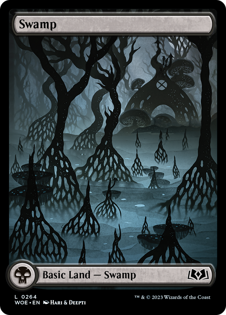 Swamp (264) (Full-Art) [Wilds of Eldraine] | Rook's Games and More