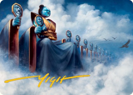 Myojin of Cryptic Dreams Art Card (Gold-Stamped Signature) [Kamigawa: Neon Dynasty Art Series] | Rook's Games and More