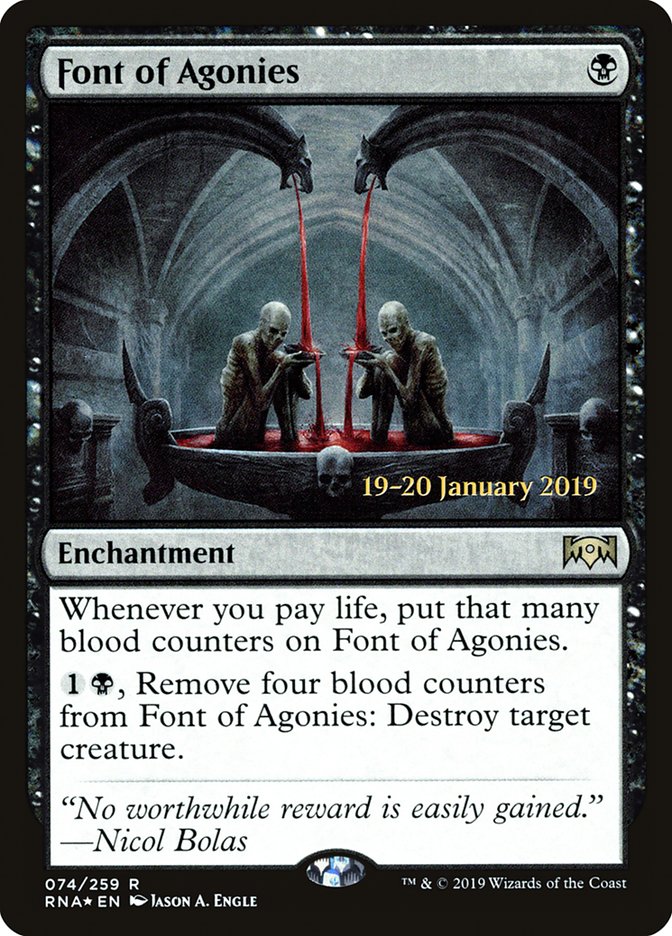 Font of Agonies [Ravnica Allegiance Prerelease Promos] | Rook's Games and More