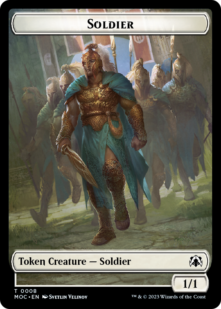 Soldier // Insect Double-Sided Token [March of the Machine Commander Tokens] | Rook's Games and More