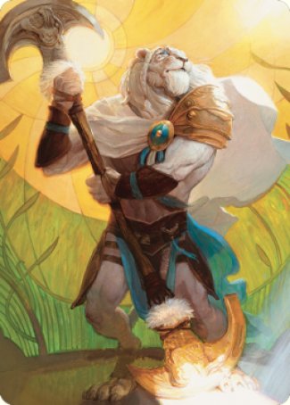 Ajani, Sleeper Agent Art Card [Dominaria United Art Series] | Rook's Games and More