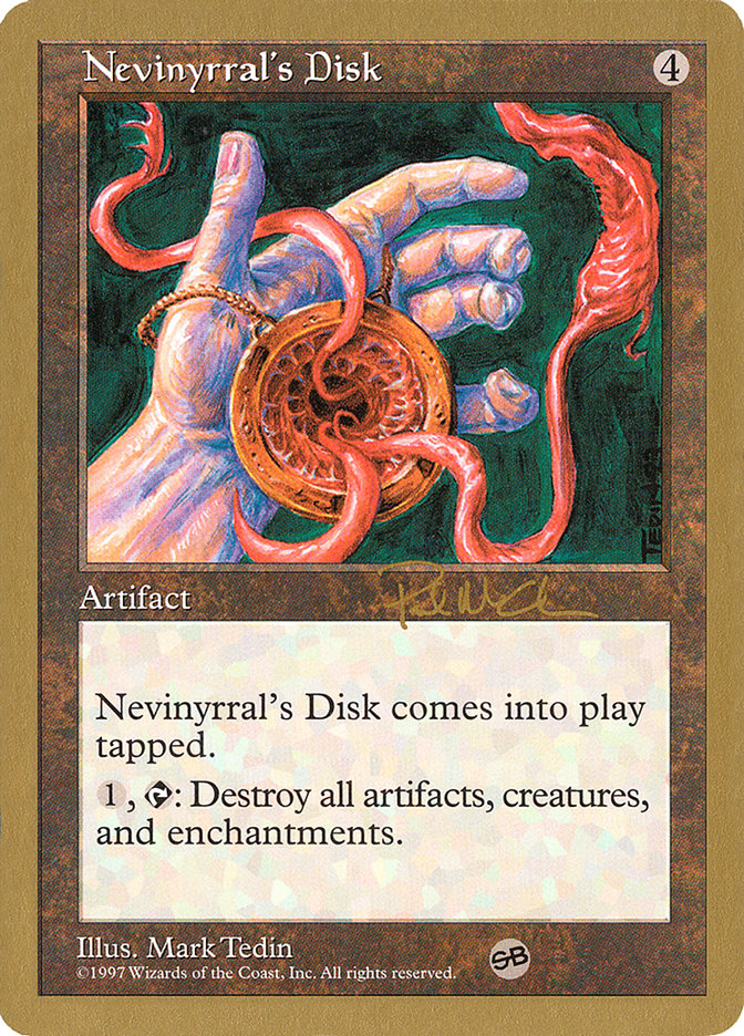 Nevinyrral's Disk (Paul McCabe) (SB) [World Championship Decks 1997] | Rook's Games and More