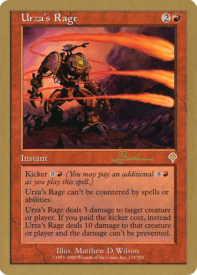 Urza's Rage (Antoine Ruel) [World Championship Decks 2001] | Rook's Games and More