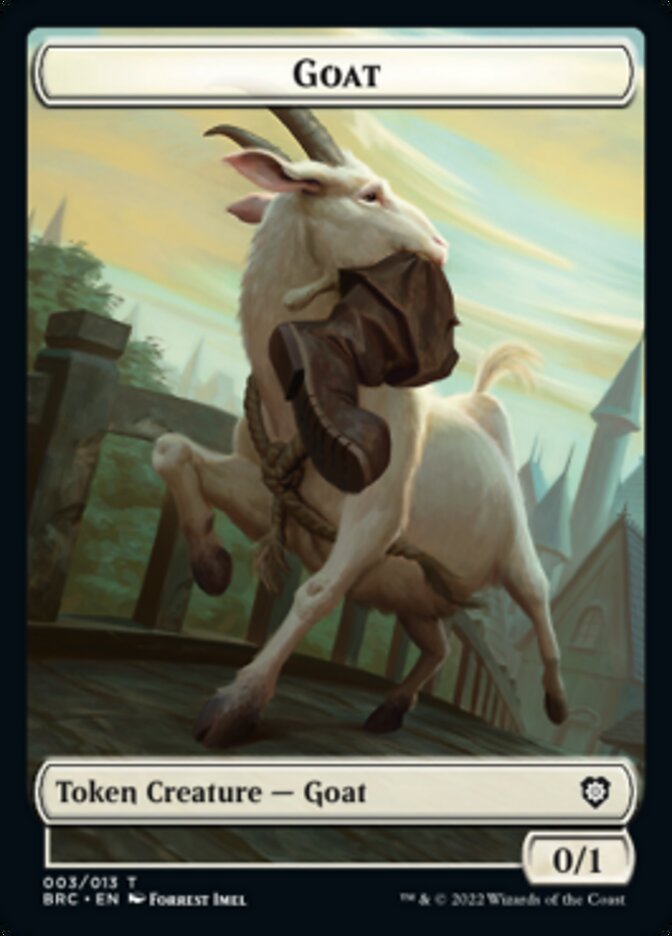 Construct (008) // Goat Double-Sided Token [The Brothers' War Commander Tokens] | Rook's Games and More