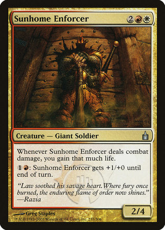 Sunhome Enforcer [Ravnica: City of Guilds] | Rook's Games and More