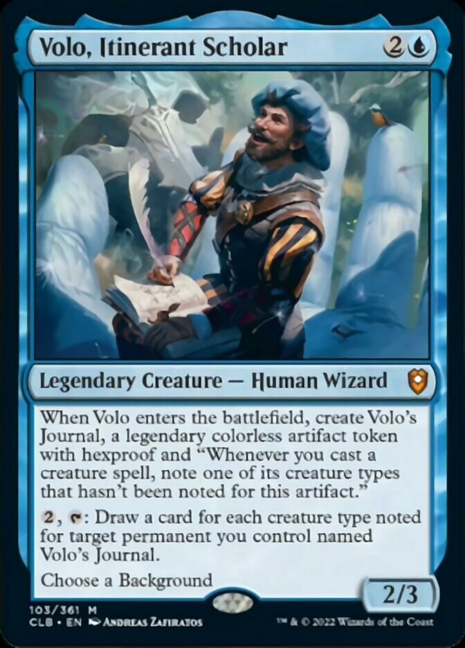 Volo, Itinerant Scholar [Commander Legends: Battle for Baldur's Gate] | Rook's Games and More