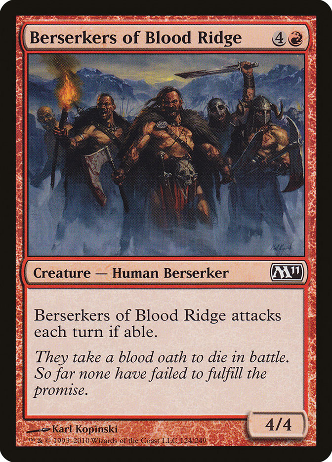 Berserkers of Blood Ridge [Magic 2011] | Rook's Games and More