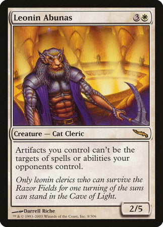 Leonin Abunas [Mirrodin] | Rook's Games and More
