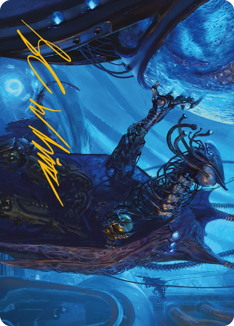 Atmosphere Surgeon Art Card (Gold-Stamped Signature) [Phyrexia: All Will Be One Art Series] | Rook's Games and More