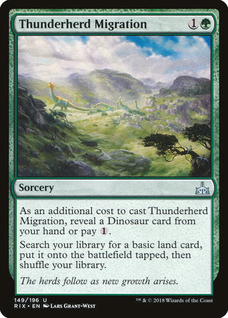 Thunderherd Migration [Rivals of Ixalan] | Rook's Games and More