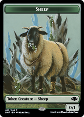 Goblin // Sheep Double-Sided Token [Dominaria Remastered Tokens] | Rook's Games and More