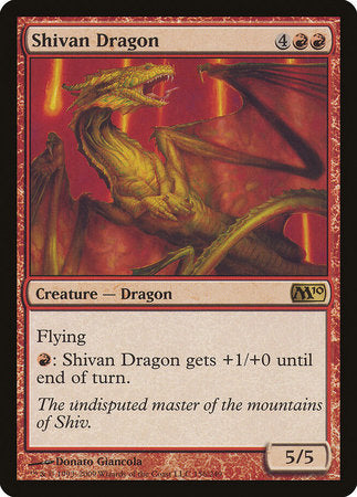 Shivan Dragon [Magic 2010] | Rook's Games and More