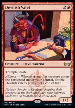 Devilish Valet (Promo Pack) [Streets of New Capenna Promos] | Rook's Games and More