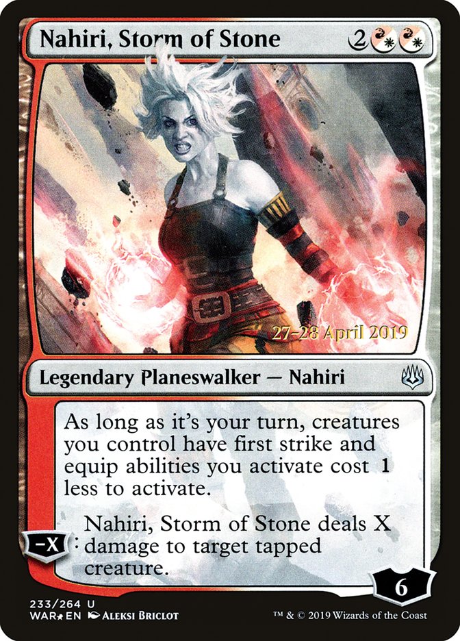 Nahiri, Storm of Stone  [War of the Spark Prerelease Promos] | Rook's Games and More