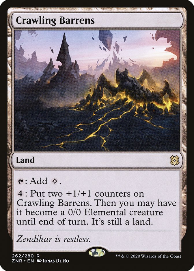 Crawling Barrens [Zendikar Rising] | Rook's Games and More