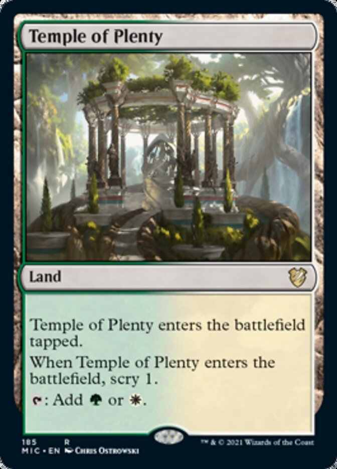 Temple of Plenty [Innistrad: Midnight Hunt Commander] | Rook's Games and More