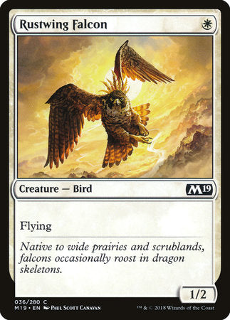 Rustwing Falcon [Core Set 2019] | Rook's Games and More