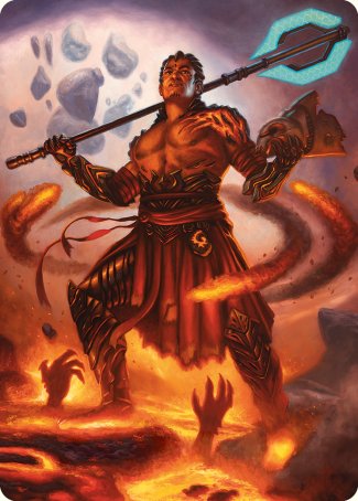 Koth, Fire of Resistance Art Card [Phyrexia: All Will Be One Art Series] | Rook's Games and More