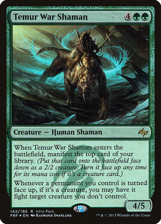 Temur War Shaman [Fate Reforged Promos] | Rook's Games and More