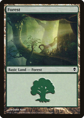 Forest (246a) [Zendikar] | Rook's Games and More