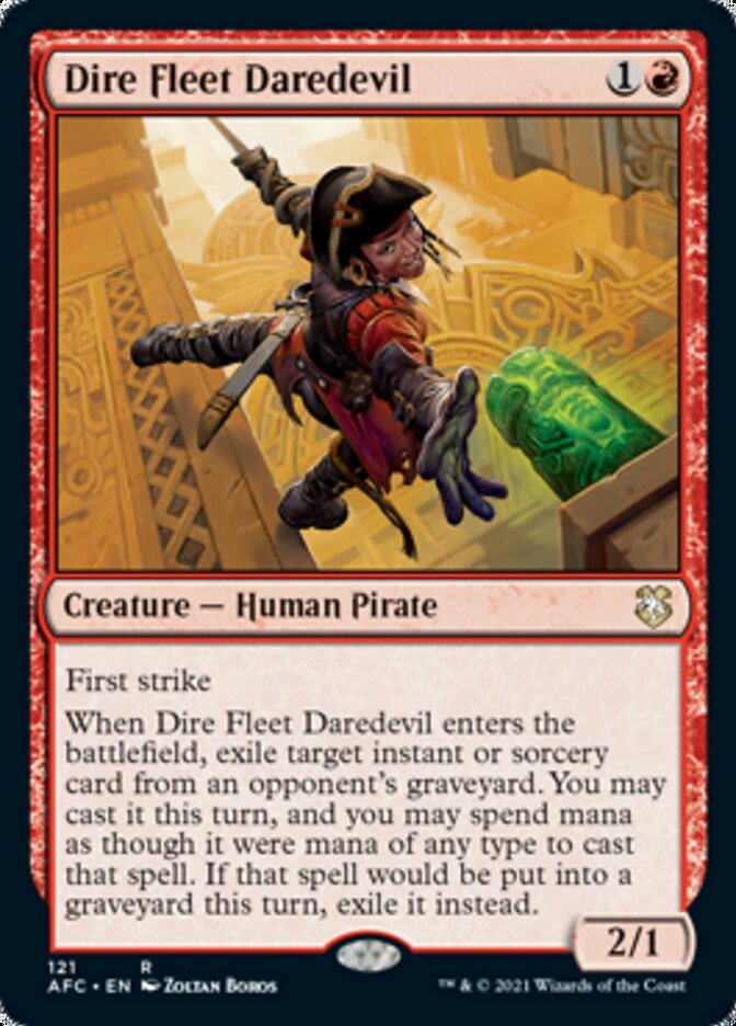 Dire Fleet Daredevil [Dungeons & Dragons: Adventures in the Forgotten Realms Commander] | Rook's Games and More