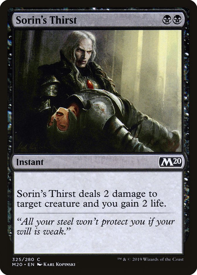 Sorin's Thirst [Core Set 2020] | Rook's Games and More