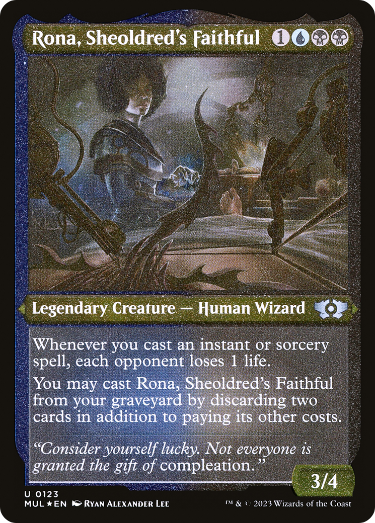 Rona, Sheoldred's Faithful (Foil Etched) [Multiverse Legends] | Rook's Games and More