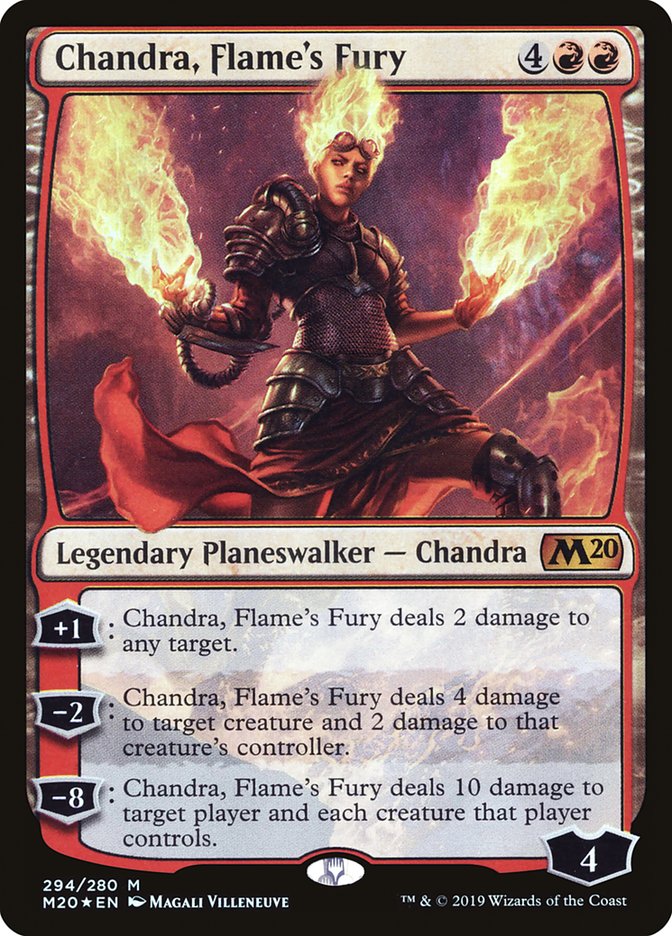 Chandra, Flame's Fury [Core Set 2020] | Rook's Games and More