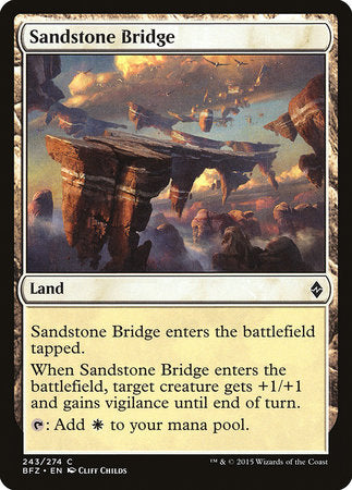 Sandstone Bridge [Battle for Zendikar] | Rook's Games and More