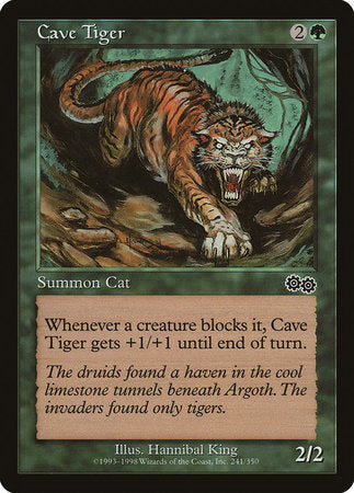 Cave Tiger [Urza's Saga] | Rook's Games and More