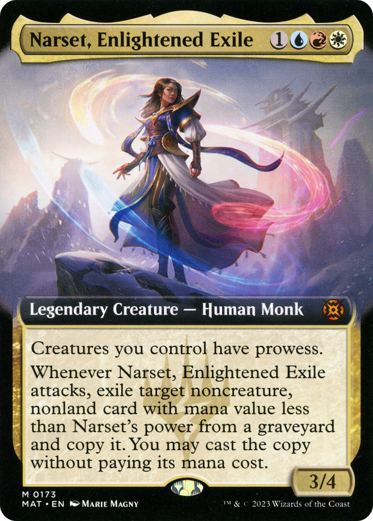 Narset, Enlightened Exile (Extended Art) [March of the Machine: The Aftermath] | Rook's Games and More