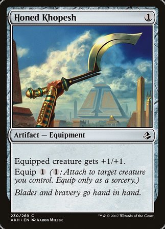 Honed Khopesh [Amonkhet] | Rook's Games and More