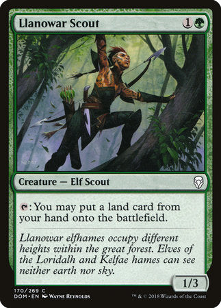 Llanowar Scout [Dominaria] | Rook's Games and More