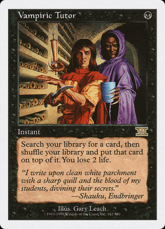Vampiric Tutor [Classic Sixth Edition] | Rook's Games and More
