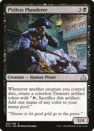 Pitiless Plunderer [Rivals of Ixalan] | Rook's Games and More