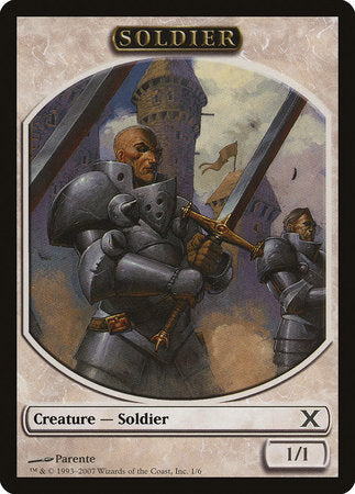 Soldier Token [Tenth Edition Tokens] | Rook's Games and More