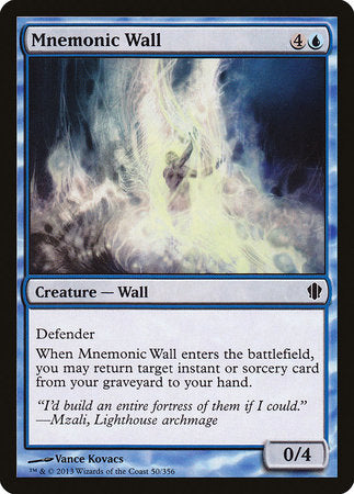 Mnemonic Wall [Commander 2013] | Rook's Games and More