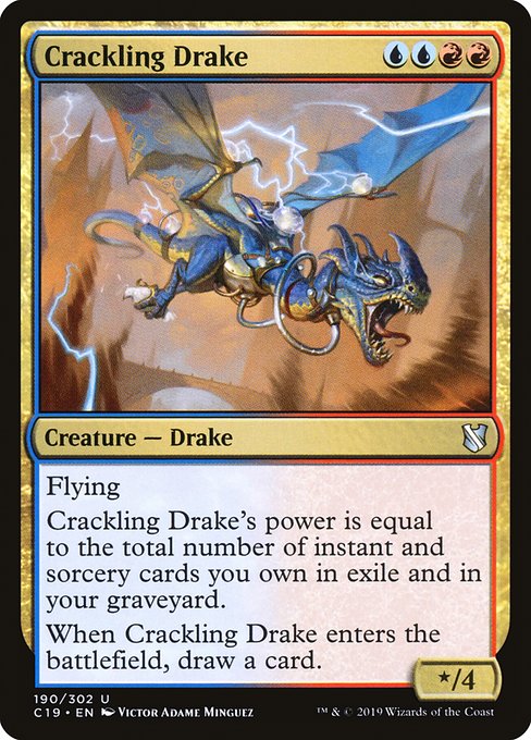 Crackling Drake [Commander 2019] | Rook's Games and More