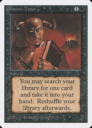 Demonic Tutor [Unlimited Edition] | Rook's Games and More