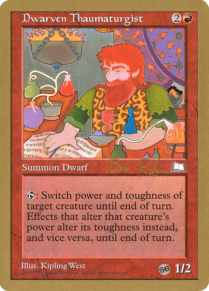 Dwarven Thaumaturgist (Ben Rubin) (SB) [World Championship Decks 1998] | Rook's Games and More