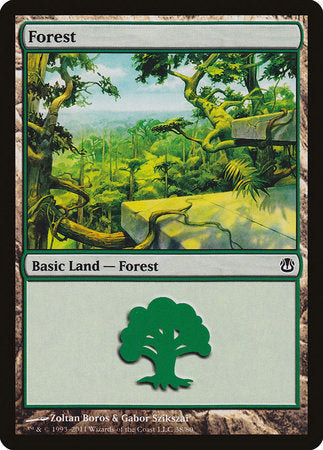 Forest (38) [Duel Decks: Ajani vs. Nicol Bolas] | Rook's Games and More