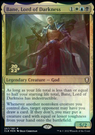 Bane, Lord of Darkness [Commander Legends: Battle for Baldur's Gate Prerelease Promos] | Rook's Games and More