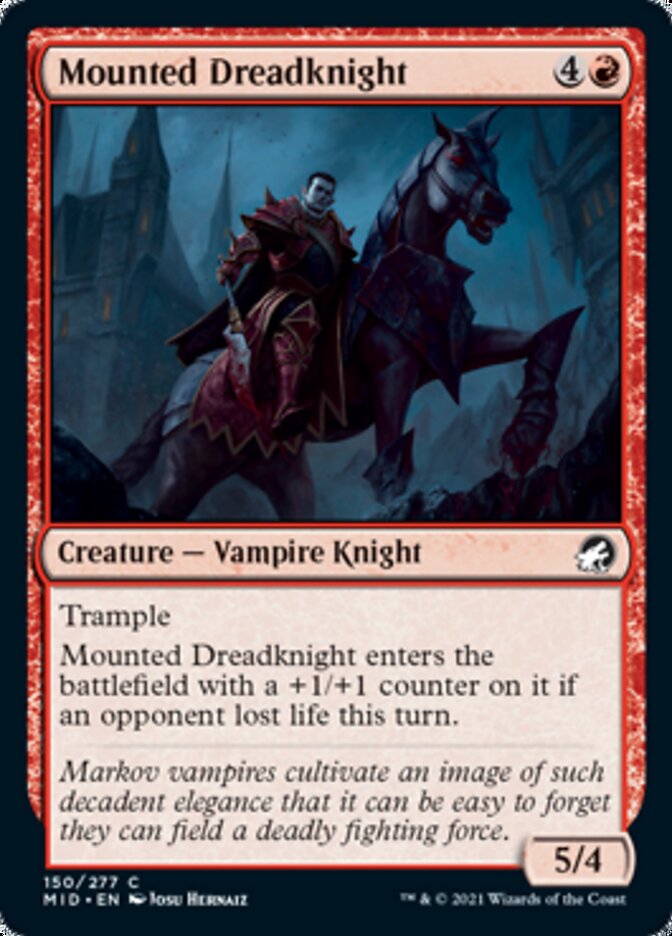 Mounted Dreadknight [Innistrad: Midnight Hunt] | Rook's Games and More