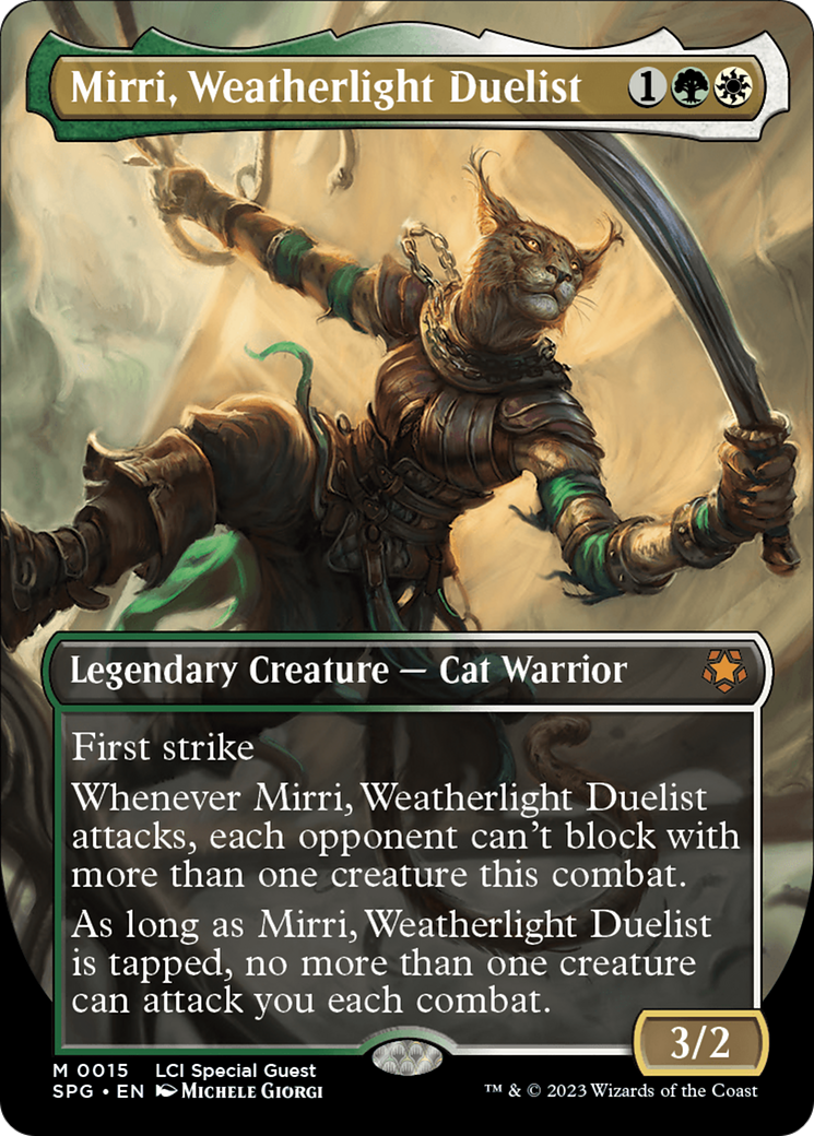 Mirri, Weatherlight Duelist (Borderless) [The Lost Caverns of Ixalan Special Guests] | Rook's Games and More