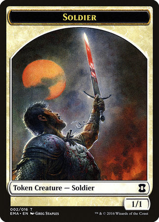 Soldier Token [Eternal Masters Tokens] | Rook's Games and More