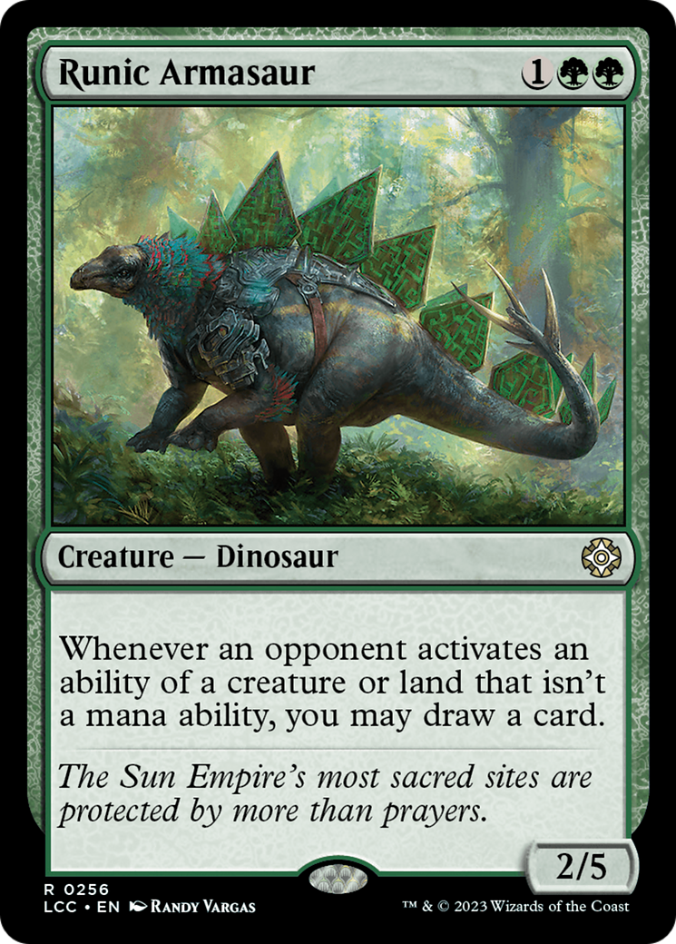 Runic Armasaur [The Lost Caverns of Ixalan Commander] | Rook's Games and More